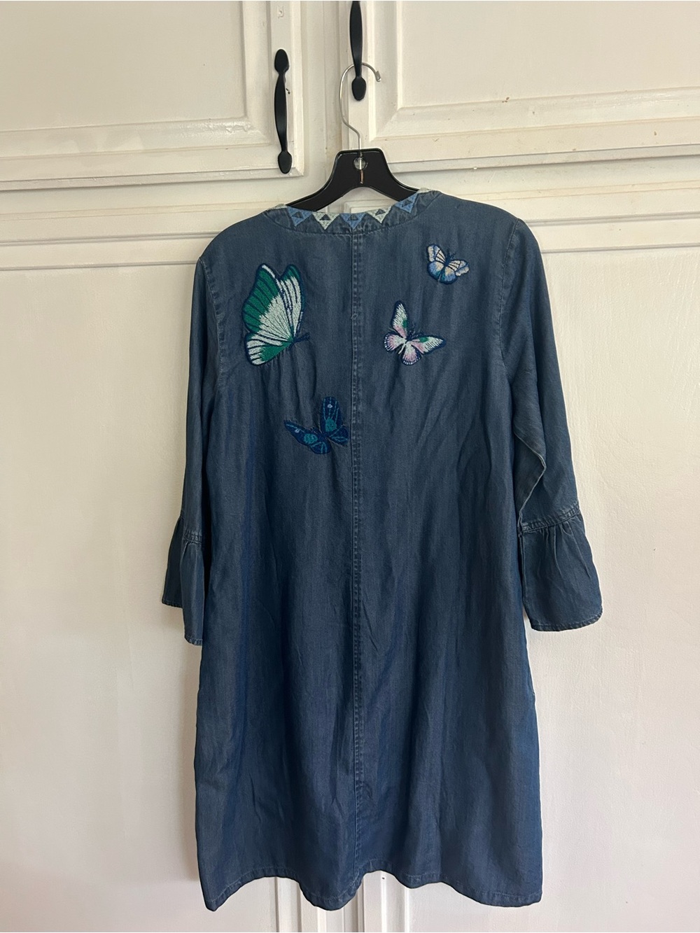 NWT Johnny Was embroidered denim dress - Picture 2 of 4